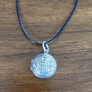 Silpada Sterling Silver Chinese dragon locket